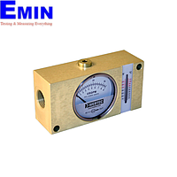 Webtec FI1500-400BBWT 유압식 황동 인라인 유량 표시기 (Water:400 lpm;Oil:400 lpm;350 bar; with temp.)