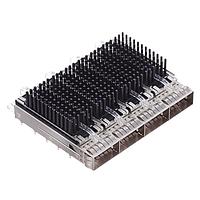 Bộ lắp ráp khung CAGE ASSY 1X4 QSFP28 lò xo tản nhiệt thấp AMP Connectors - TE Connectivity 2170747-3