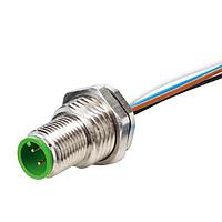 Đầu nối M12 ĐỰC MẶT BÍCH CÓ MÃ A LẮP SAU, Dây PP 12x0,14 0,5m Murrelektronik 7000-19165-9790050