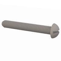 Essentra Components 010640R100 Round Slotted Round Slotted Screw, #6-40 Thread, 1 Lg
