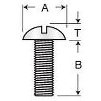 Máy 100 PK MACH 6/32X1/4 Eagle Plastic Devices 5721-632-1/4SS
