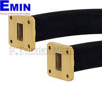 Fairview SMW75SF005-24  WR-75 Seamless Flexible Waveguide in 24 Inch Using Square Cover Flange With a 10 GHz to 15 GHz Frequency Range