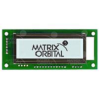 Matrix Orbital GLK12232A-25-SM-GW-LV Intelligent Graphic LCD 122X32 Gry Fnt 25 KP RS232 ITF Wht Bkgd