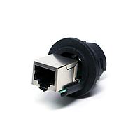 Đầu nối tròn RJ, kích thước lớn, nhựa, 1.5A, Cat 5e, tròn, khóa 3 điểm, jack 180 độ (ngang), ổ cắm, đạt chuẩn IP67 khi kết nối Amphenol LTW RDP-5SPFFH-TCM7001