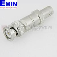 Fairview SA01B-06  6 dB Fixed Attenuator BNC Male To BNC Female Up To 1,000 MHz Rated To 0.5 Watts With Brass Tri-Metal Body