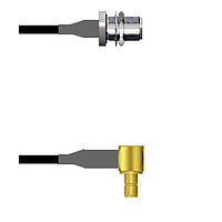 Amphenol Custom Cable Q-1T03I0003024i RFケーブルアセンブリ N-SJB/SMB-RJ G174 24I