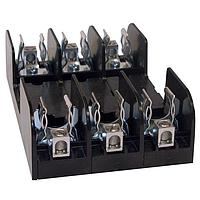 Mersen 60608R 클래스 R 퓨즈 블록, 클래스 R 스프링 강화, 3극, 600V, 60A, 박스 커넥터