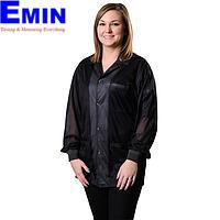 Desco 73869 Statshield® 带针织袖口的防静电外衣 (Black, 6X-Large)