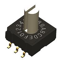 Diptronics RM2AF-16R-V-B ロータリースイッチ SMD 3x2 ターミナル 埋め込み型 ACT