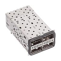 AMP Connectors - TE Connectivity 2214574-1 QSFP+ QSFP+ アッシー、2x2 Gskt 2LP-アウトアー、スタックド