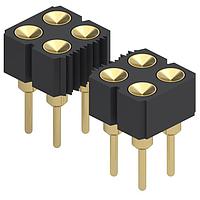 Đầu nối lò xo SPRING MATE .100" 64P 2R với đầu đẩy .042" Mill-Max 419-10-264-00-006000