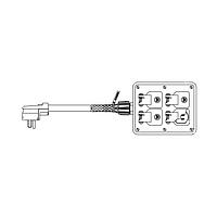 Hộp Ổ Cắm ANGL PWR BX W/5-15 DPLX LƯỚI & PHÍCH CẮM GÓC Molex 1301350380