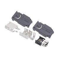 Đầu Nối Jack Loại A 10P 3A 50V(AC) CAT6A Mạ Vàng Chuẩn IEC Tuân Thủ Ethernet Thế Hệ Mới Hirose Electric IX40G-A-10P-JC(7.0)