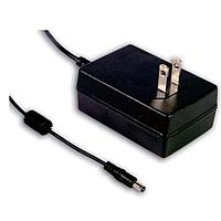 Phích cắm cố định 15W 5V 3A Cấp độ VI Phích cắm Mỹ MEAN WELL GST18U05-P1J