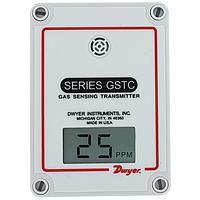 Dwyer GSTC-C CO/NO2 Gas Transmitter for Garages, BACnet/Modbus®, On-site Calibr. (0 to 500 ppm, Field Replaceable Electrochemical, Wall Mount)