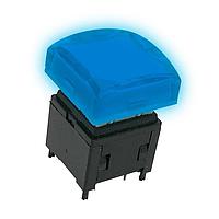 Công tắc tiêu chuẩn NÚT NHẤN 100mA/12VDC ĐÈN LED XANH LAM SIÊU SÁNG Well Buying PS011A-N11TBCUBX