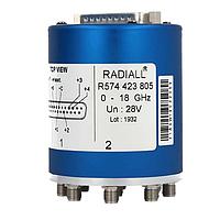 Radiall R573492285 동축 스위치 SP12T Ramses SMA 12.4GHz Ltch Self-CO AutoReset Ind. 12Vdc BCD TTL Dio Dsub con