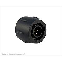 Eaton Souriau-Sunbank UTS68E3PW Plugs Plastic plug, without backshell, with 3 male solder contacts, IP68/69K in unmated conditions, keying W