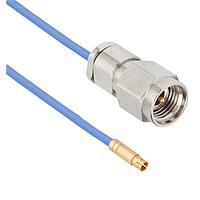 Amphenol SV Microwave 7083-0006 RF Cable Assemblies NanoRF Male VITA 67.3 Plug-In Contact to 2.92mm 12" Cable Assembly for .047 Cable