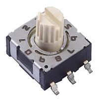 Công tắc xoay 10 vị trí Chân cánh chim SMD Trục nhám có rãnh CTS Electronic Components 220AMC10R