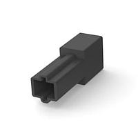 AMP Connectors - TE Connectivity 480053-4 하우징 싱글 CIR 탭 블랙