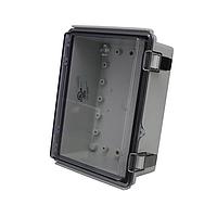 Hộp sợi thủy tinh PC+10% đạt chuẩn NEMA/IP kèm chốt thép không gỉ (5.3 x 7.3 x 3.4 inch) Bud Industries PTQ-11044-C