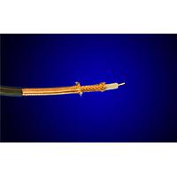 Alpha Wire 9316 BR002 Coaxial Cables 25 AWG 7/.0067 1 Conductor 900V Braid, PTFE, FEP 500 ft Spool, Brown