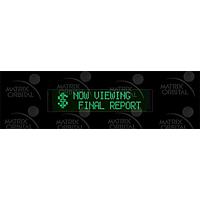Matrix Orbital BLC2021-BK-USB-FG PC Bay Inserts, LCD Characters 20x2 Grn Txt Blk B/G No Key w/ Black Bkt