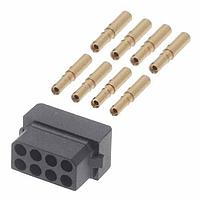 Harwin M80-6130845 Receptacle Housing 8P DIL CRIMP SOCKET LARGE BORE 22 AWG