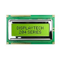 Mô-đun Màn hình Ký tự LCD Hiển thị 20x4 Ký tự Màu Vàng/Xanh Lục STN Displaytech 204B BC BW