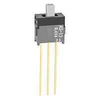 NKK Switches AS13CP サブミニチュアスライド SPDT ON-OFF-ON.150インチ ストレート