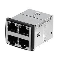 Đầu nối MagJack RJ45,2X2,10G,4PPOE 600mA,CÓ ỐNG DẪN SÁNG,/,ÉP CHẶT TRP Connector 2250681-1