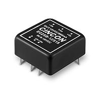 Cincon EC2SB-48D05 アイソレーテッドDC-DCコンバーター、10ワット、2:1入力範囲、36-75VDC入力、±5VDC出力、1.5KVDC最小絶縁、非導電性ベース付き黒色コーティング銅、スルーホール、25.4x25.4x10.2mm