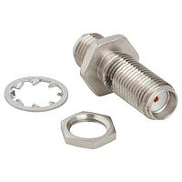 Amphenol RF 901-9209-ASF RF Adapters - In Series BULKHEAD JCK TO JCK ADAPTER PASSIVATED