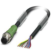 PHOENIX CONTACT 1449275 Sensor Cables / Actuator Cables SAC-8P-MS/ 0,2- PUR BK SCO
