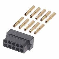 Harwin M80-6131045 Receptacle Housing 10P DIL CRIMP SOCKET LARGE BORE 22 AWG