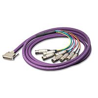 Switchcraft DB25M10XLRM ブレイクアウトケーブル DB25 から 8-XLR オス 10フィート