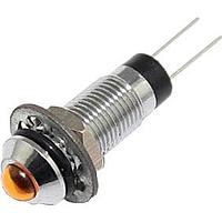 Mallory Sonalert FL1M-8SJ-3-Y110V Indicators LED YEL 8MM NUT 110VAC/DC