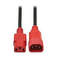 Tripp Lite P004-004-RD AC Power Extension Cord 18AWG SJT 10A 125V PWR EXT 4' RED