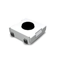 Công tắc cảm ứng Tact Switch 6.2x6.4mm, 12VDC/50mA Không chân đất Chân hàn SMT uốn chữ V Chiều cao: 2.5mm Lực tác động: 160gf, màu đen RoHS & không chứa chì Dailywell TS604VM1-025BR-R