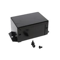 Tủ Đựng Dụng Cụ Tiện Ích - 3.2 x 2.2 x 1.6" - Nhôm Đen có Mặt Bích Hammond Manufacturing 1411FBDBK