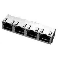 Modular INV MJ,1X4,PNL GRD LED (OG/OG) AMP Connectors - TE Connectivity 5406552-7