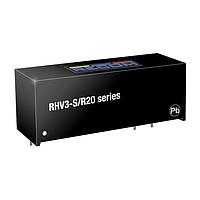 RECOM Power RHV3-1205D/R20 Isolated 3W 12Vi +/-5Vo 300mA Unreg