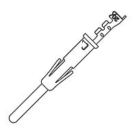 Eaton Souriau-Sunbank SM20ML1S6 Contacts Trim Trio Pin Crimp 20 AWG Contact Sz 16
