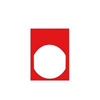 SCHNEIDER ZBY44101 Legend ENGRAVABLE LEGEND 30x40 RED