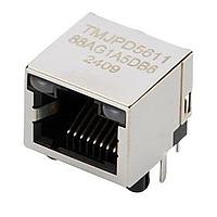 Đầu nối mô-đun / Đầu nối Ethernet Pure RJ45, 1x1, có chắn, có đèn LED, tab hướng lên, THT, 30 micro-in, cấp công nghiệp Taoglas TMJPD561188AG1A5DB6