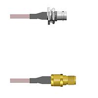 Amphenol Custom Cable Q-0102T0001120i RF Cable Assemblies BNC-SJB/SMA-SJ G178 120I
