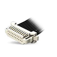 Samtec S1SDT-03-28-T-18.00-L Double Row Discrete Cable 1.00 mm Double Row Discrete Wire Teflon  Cable Assembly, Socket