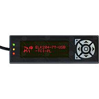 Matrix Orbital ELK204-7T-USB-TCI-PL LCD 20x4 TricolorTxt, USB ສີດຳ BG, ກອງພາຍນອກ