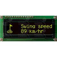 Matrix Orbital LK162-12-IY-E LCDキャラクターディスプレイモジュール 16x2 黄文字 黒背景 拡張温度対応 12キー